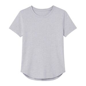 Daily Ritual‎ T Shirt Womens Small Lavender Cotton Roll Sleeve Crewneck NWT Soft